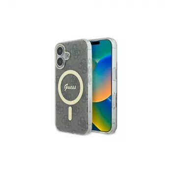 Guess GUHMP16MH4STW iPhone 16 Plus 6,7 inch brun Hardcase IML 4G MagSafe