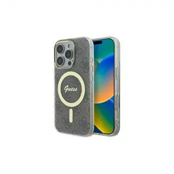 Guess GUHMP16LH4STW iPhone 16 Pro 6,3 Hardcase IML 4G MagSafe brun
