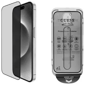 Guess GUTGP16SBOKGCIP iPhone 16 6,1 inch integritetsskärmskydd 2.5D Outline – härdat glas