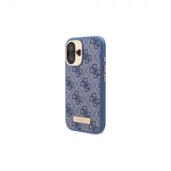 Guess GUHMP16MU4GPRB iPhone 16 Plus 6,7 blå Hardcase 4G Logo Plate MagSafe