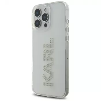 Karl Lagerfeld IML Rhinestones Logo Case för iPhone 16 Pro, transparent