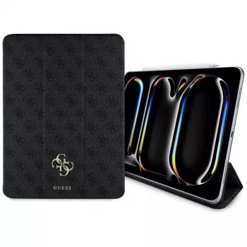 Guess GUFC13PM24PS4SGK iPad Pro 13 M4 2024 / M5 2025 svart magnetiskt 4G Big Logo folio-skal