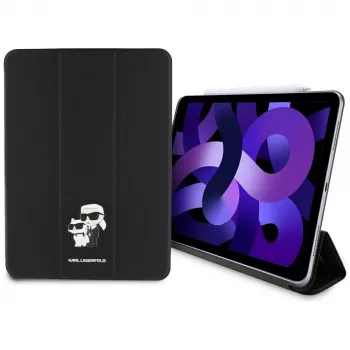 Karl Lagerfeld KLFC11RM24SAKCK iPad Air 11 M2 2024 / M3 2025 / M4 2026 bokfodral svart Saffiano magnetisk Karl & Choupette