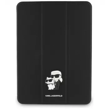 Karl Lagerfeld KLFC11RM24SAKCK iPad Air 11 M2 2024 / M3 2025 / M4 2026 bokfodral svart Saffiano magnetisk Karl & Choupette