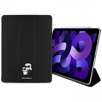 Karl Lagerfeld KLFC13RM24SAKCK iPad Air 13 M2 2024 / M3 2025 / M4 2026 bokfodral svart Saffiano magnetisk Karl & Choupette