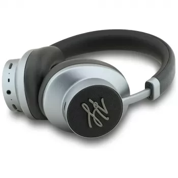 KARL LAGERFELD Grained Initials Bluetooth ANC Over-Ear-hörlurar svart