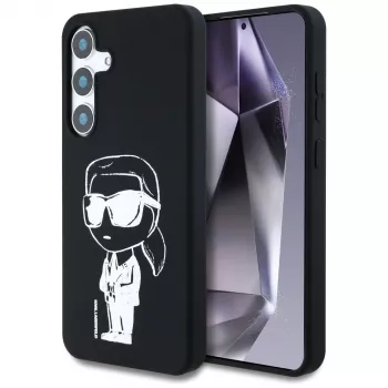 Karl Lagerfeld Silicone Graffiti Ikonik Printed Logo MagSafe-skal för Samsung Galaxy S25 svart