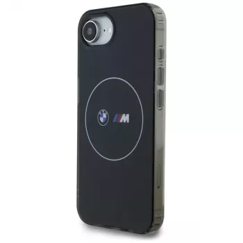 BMW IML Metal White Circle MagSafe Case för iPhone 16e / 17e svart