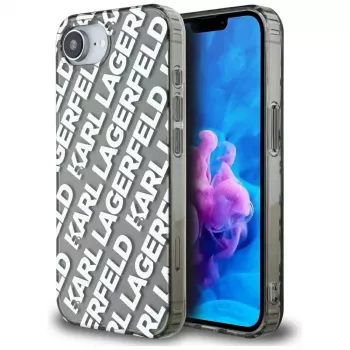 KARL LAGERFELD IML Repeat Logo-skal för Apple iPhone 16e / 17e – silver