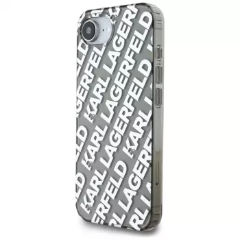 KARL LAGERFELD IML Repeat Logo-skal för Apple iPhone 16e / 17e – silver
