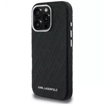 KARL LAGERFELD FW Stamped Karl MagSafe-skal för iPhone 16 Pro, svart