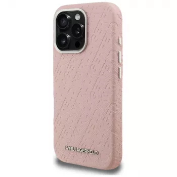 Karl Lagerfeld FW Stamped Karl MagSafe Case för iPhone 16 Pro, rosa