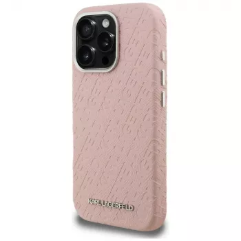 Karl Lagerfeld FW Stamped Karl MagSafe Case för iPhone 16 Pro Max, rosa