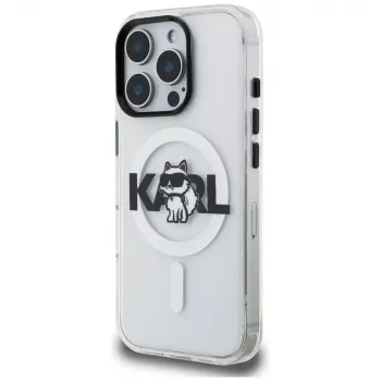 KARL LAGERFELD IML Choupette Sketch Logo MagSafe Case för iPhone 16 Pro Max, transparent