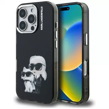 KARL LAGERFELD IML Aquarelle skyddsskal för Apple iPhone 16 Pro – svart