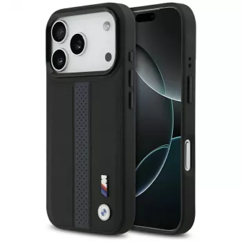 BMW M Perforated Stripe Logo MagSafe-skal för iPhone 17 Pro, blå