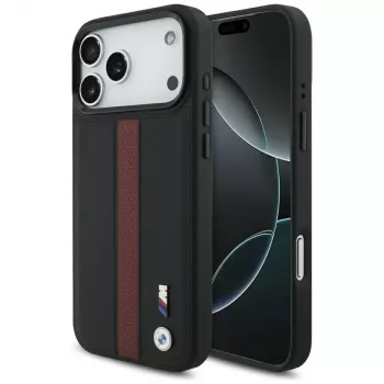 BMW M Perforated Stripe Logo MagSafe-skal för Apple iPhone 17 Pro Max, röd