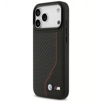 BMW M Carbon Line & Logo MagSafe-skal för iPhone 17 Pro Max röd