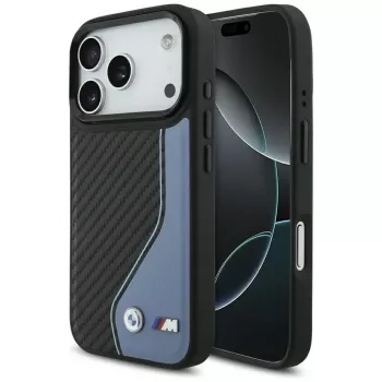 BMW M Carbon Logo MagSafe-skal för Apple iPhone 17 Pro, blå
