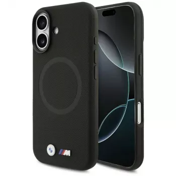 BMW M Series Metal Logo MagSafe-skal för Apple iPhone 17, svart