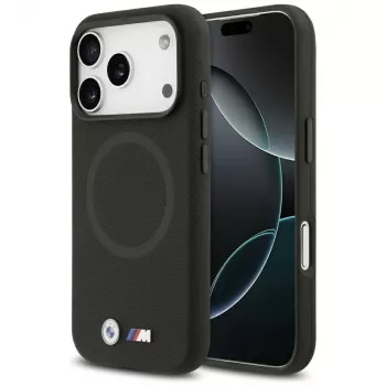 BMW M FW Metal Logo MagSafe-skal för Apple iPhone 17 Pro Max, svart