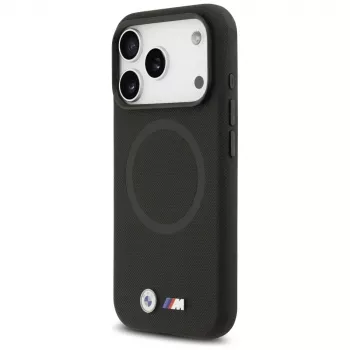 BMW M FW Metal Logo MagSafe-skal för Apple iPhone 17 Pro Max, svart