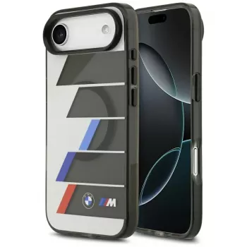BMW M IML Metal Buttons Tricolor Lines MagSafe-skal för iPhone Air, antracit