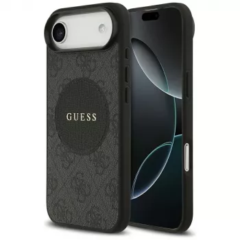 Guess 4G Circle Classic Logo MagSafe-skal för iPhone Air – svart