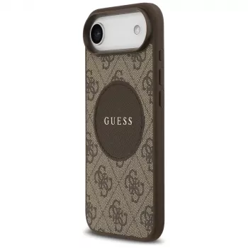 Guess 4G Circle Classic Logo MagSafe-skal för iPhone Air, brun