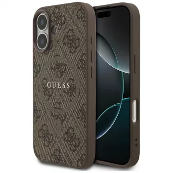 Guess 4G Ring Classic Logo MagSafe-skal för iPhone 17 – brun