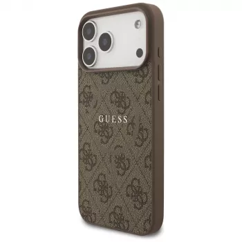 Guess 4G Ring Classic Logo MagSafe-skal för iPhone 17 Pro Max (brun)