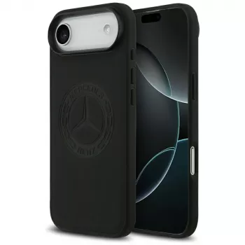 Mercedes läderväska Vintage Logo MagSafe för iPhone Air svart