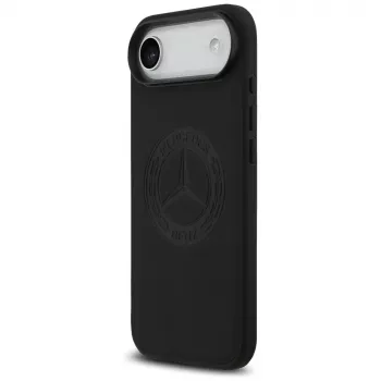 Mercedes läderväska Vintage Logo MagSafe för iPhone Air svart