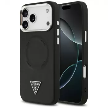 Guess Triangle Logo MagSafe-skal för Apple iPhone 17 Pro (svart)