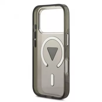 Guess IML Gradient Triangle Logo MagSafe-skal för iPhone 17 Pro svart
