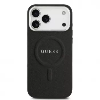 Guess Classic Logo MagSafe-skal för iPhone 17 Pro Max svart