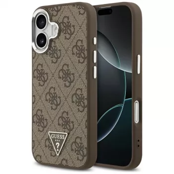 Guess 4G Triangle Logo MagSafe-skal för iPhone 17 (brun)