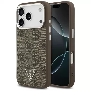 Guess 4G Triangle Logo MagSafe-skal för iPhone 17 Pro (brun)