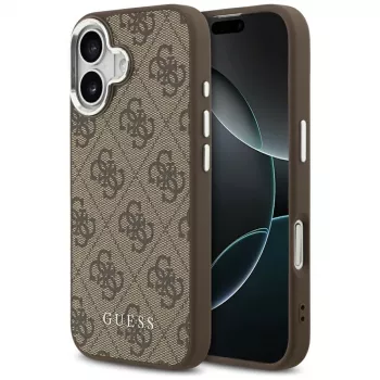 Guess 4G Classic Logo MagSafe-skal för iPhone 17, brun