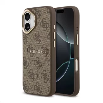 Guess 4G PU Classic Logo MagSafe-skal för Apple iPhone 13 Pro Max brun