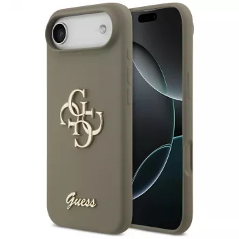 Guess Silicone Big 4G Script-skal för iPhone Air brun