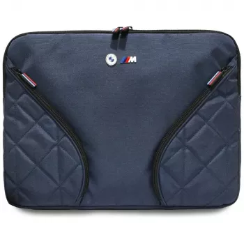 BMW Nylon Laptop Sleeve 16 inch navyblå med metallogo