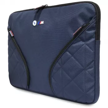 BMW Nylon Laptop Sleeve 16 inch navyblå med metallogo