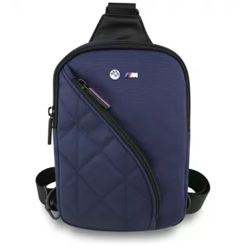 BMW Nylon Pocket & Metal Logo Crossbody mobilväska navyblå