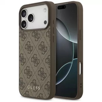 Guess 4G Classic baksideskal för Apple iPhone 17 Pro Max – brunt
