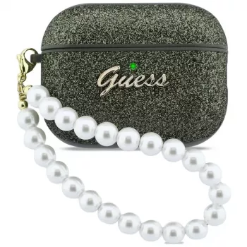Guess Glitter Pearl Strap Case for AirPods Pro 3, Khaki
