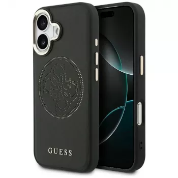 Guess Perforated 4G MagSafe-skal för iPhone 17, svart