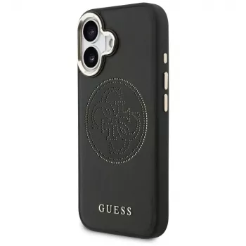 Guess Perforated 4G MagSafe-skal för iPhone 17, svart