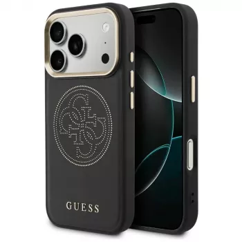 Guess Perforated 4G MagSafe Case för iPhone 17 Pro svart