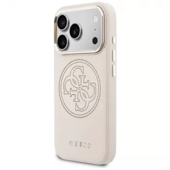 Guess Perforated 4G MagSafe-skal för iPhone 17 Pro, rosa